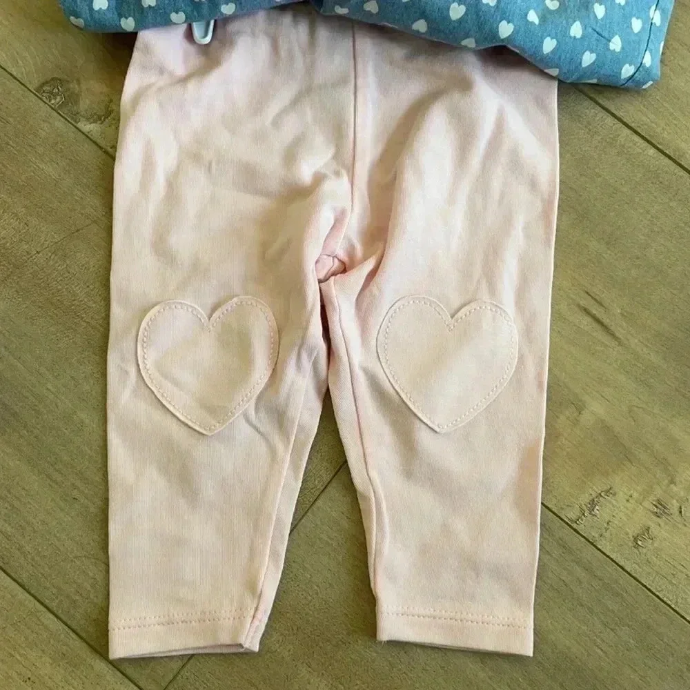 4/$25 Carter’s NEW 2 Piece Heart Shirt Pants Sz 6 Months